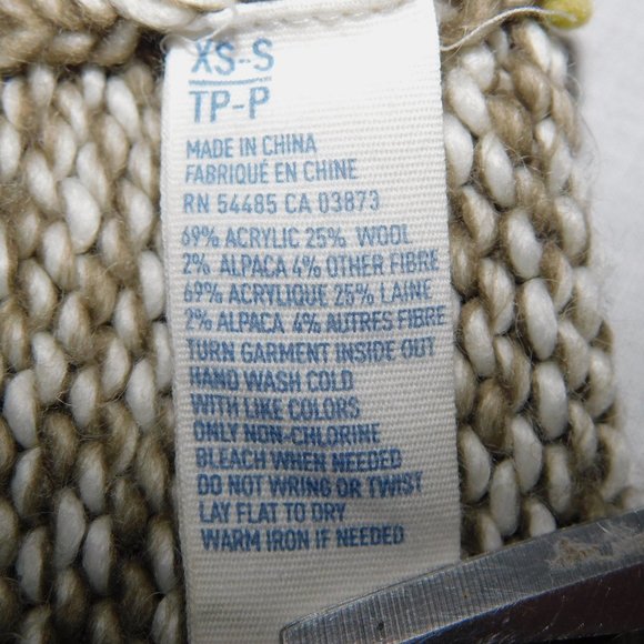 American Eagle Aztec Southwestern Chunky Knit Open Cardigan Sweater Women xs / s - Picture 5 of 10